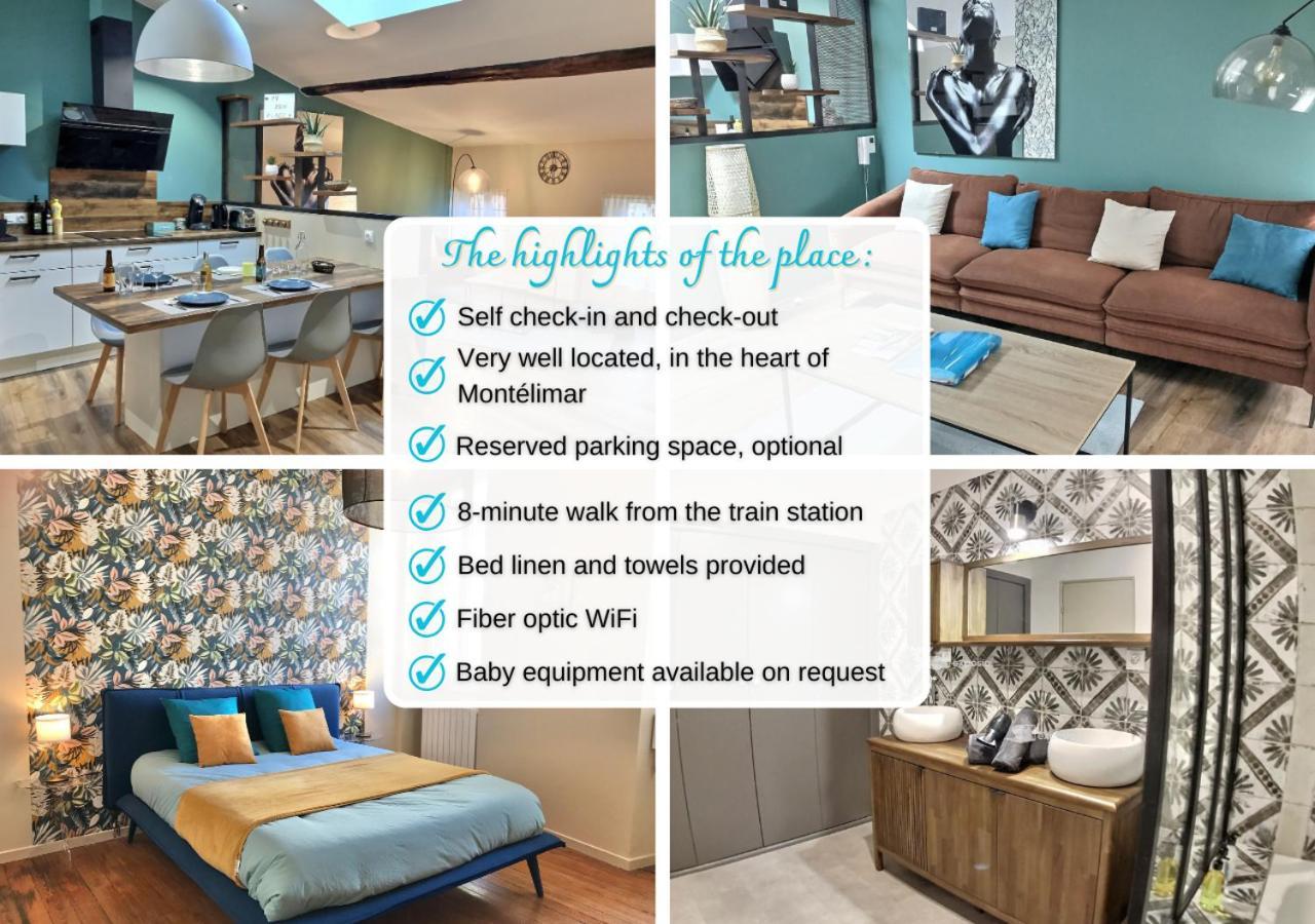 Myzenplace - Duplex 100M2 Cosy, Atypique, Situation Ideale, Parking Montélimar المظهر الخارجي الصورة